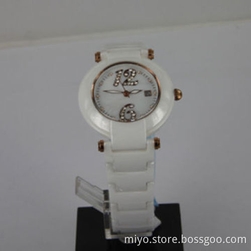 Women's ceramic watch with fashionable, fancy, novelty and nice, OEM and ODM orders are welcome
